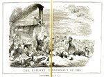 1845年の鉄道ジャガノート（松村昌家編『「パンチ」素描集』岩波文庫）