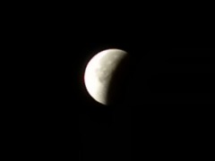 月食（2011年12月11日 午前0時37分撮影）